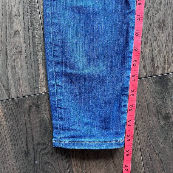 Madewell Mid Rise Ankle Jeans Size 25P Blue Stretch Denim Petite Classic - Picture 6 of 8